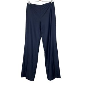 Luca Luca Wool & Silk Wide Leg Trouser Pants